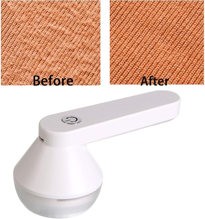 Lint Remover for Fabrics, Pilling Removal Tool for Clothes and Furniture, White