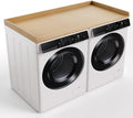 Washer Dryer Countertop, 27.5" x 54“ Wood Washer and Dryer Countertop with Edge Rails for Laundry Room Organization and Storage, Oak