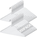 200 Pcs Wire Hangers Bulk 17.7" Dry Cleaner Hangers, Suit Holders for Home Caped Clothing (White)