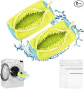 Shoe Washing Machine Bag - Shoe Laundry Bag for Washer and Dryer, Reusable 2 Pack, 360° Deep Cleaning, Self-Locking Zipper, Fits All Sneakers & Tennis Shoes - Yellow