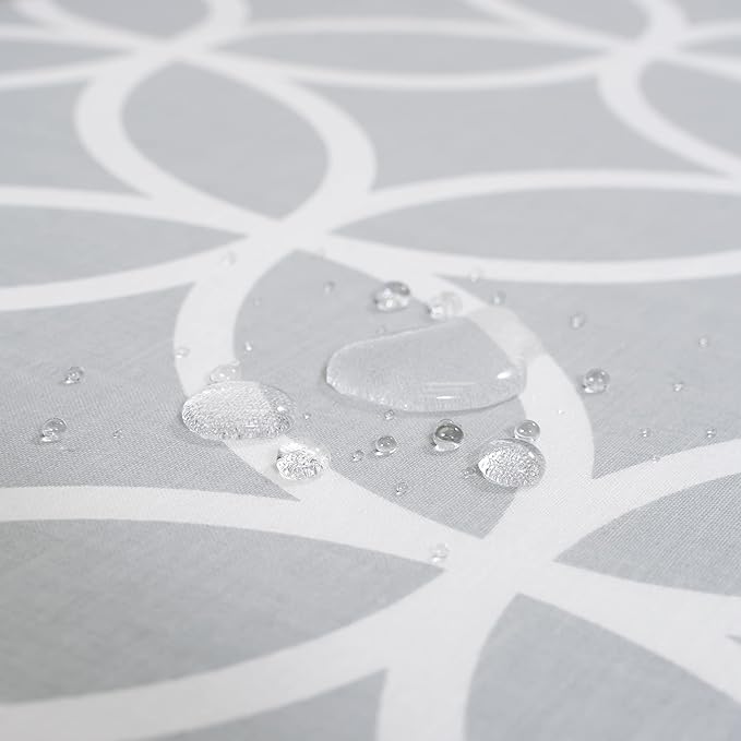 Westex Fancy Circles Heavy Duty Ironing Board Cover and Pad, Thick 3-Layer Stain Resistant Padding, Elasticized Skirt, Click-to-Close Fastener, 15 x 54 Inch (Board NOT Included, Cover ONLY)