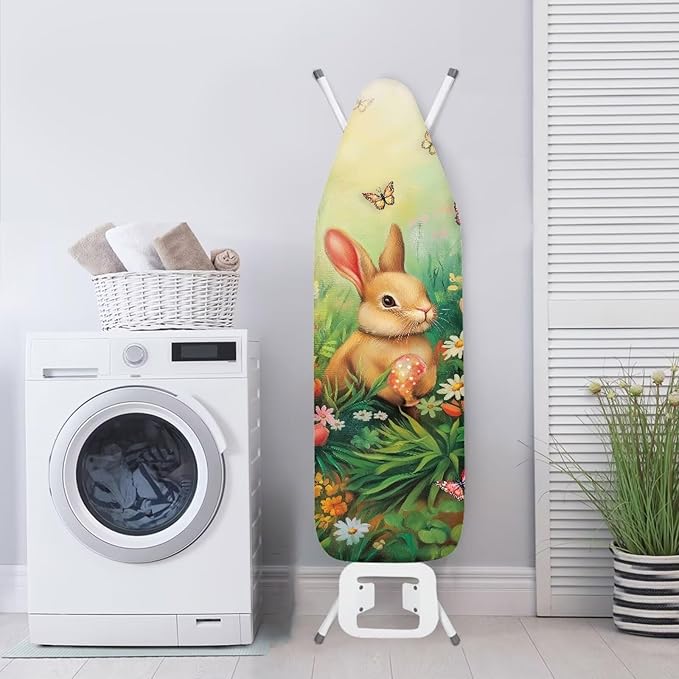 Butterfly Ironing Board Cover Rabbit Iron Board Cover Replacement Polyester Fabric Ironing Board Table Top Ironing Board Protective Cover