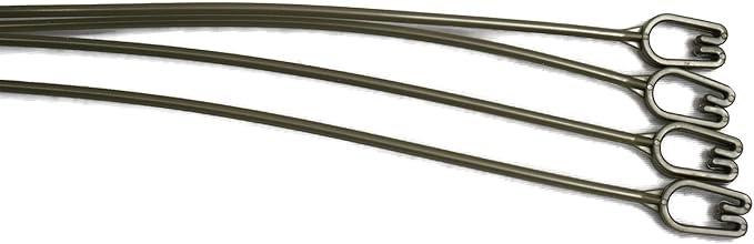 Replacement 4 Strand Plastic Hangers for 12" Hanging Baskets - Set of 5 (Olive Green)