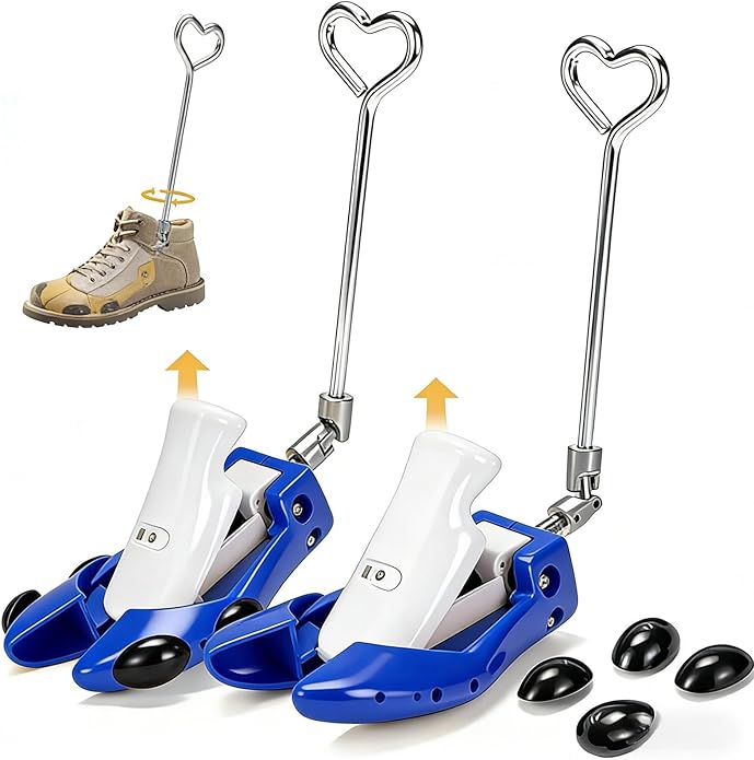 Boot Stretchers for Cowboy Boots Shoe Stretcher for Wide Feet Men Shoe Trees Adjustable Length & Width for Men Women
