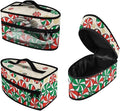 Iron Storage Bag with Zipper Handle Decorative Colorful Steam Iron Storage Case Fits Traveling Outing, Christmas Candy Snow