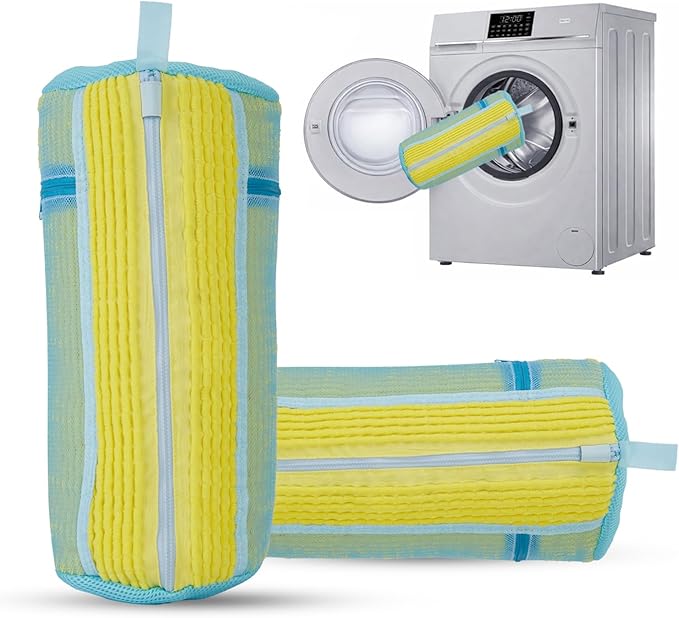 Shoe Washing Machine Bag Durable Shoe Laundry Bags for Sneakers Reusable 2pc With Invisible Zipper Shoes Cleaning Bags 360° Deep Clean for All Shoes Types
