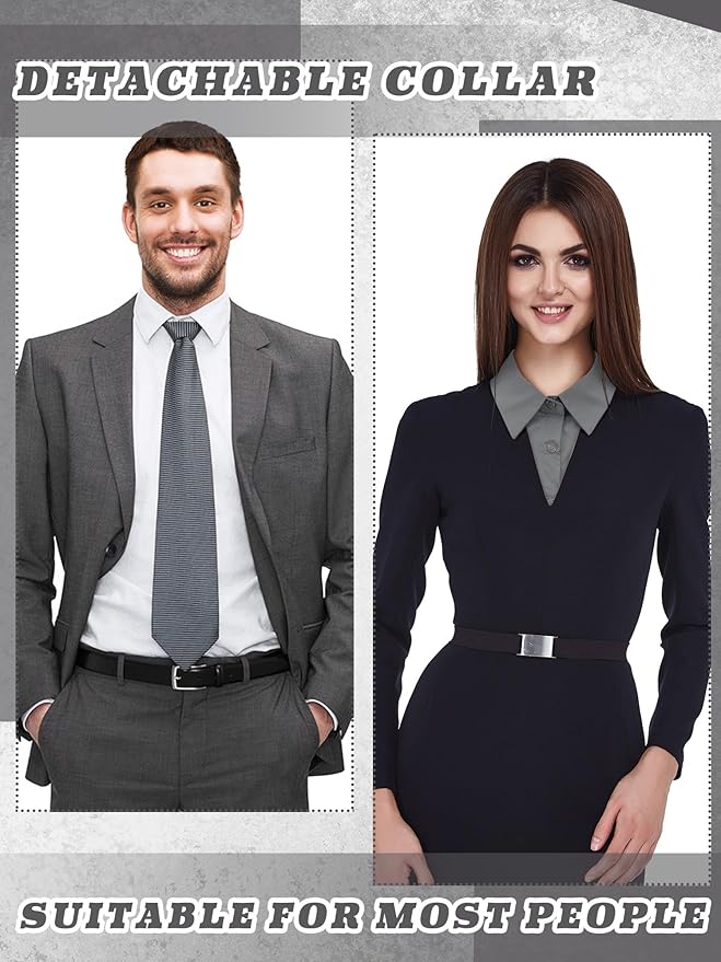 Tatuo 2 Pieces Fake Collar Detachable Collar for Women Shirts Dickey Half False Blouse Dickey