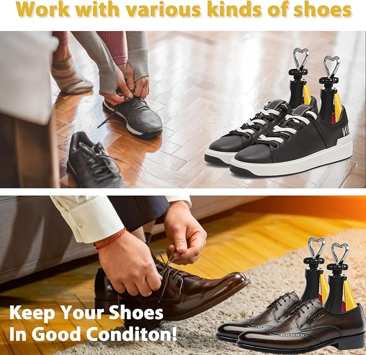 Shoe Stretcher Women Men, Boot Stretcher Wide Feet, 4-Way Shoe Widener & Expander for Stretch Length & Width