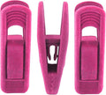 30 Pack Hot Pink Velvet Hanger Clips, Strong Hanger Clips Perfect for Organizing Skirts/Pants/Thin Felt Hangers