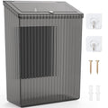 Sealegend Magnetic Slim Trash Can Wastebasket with Lid, Lint Bin, Storage Bins Perfect for Kitchen, Fridge, Cabinet, Bathroom, Laundry Room Organization, Black