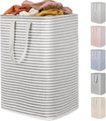 Lifewit 1 Pack Laundry Hamper Large Collapsible Laundry Baskets, Freestanding Waterproof Clothes Hamper with Easy Carry Handles in Laundry Room Bedroom Bathroom College Dorm, Grey, 80L