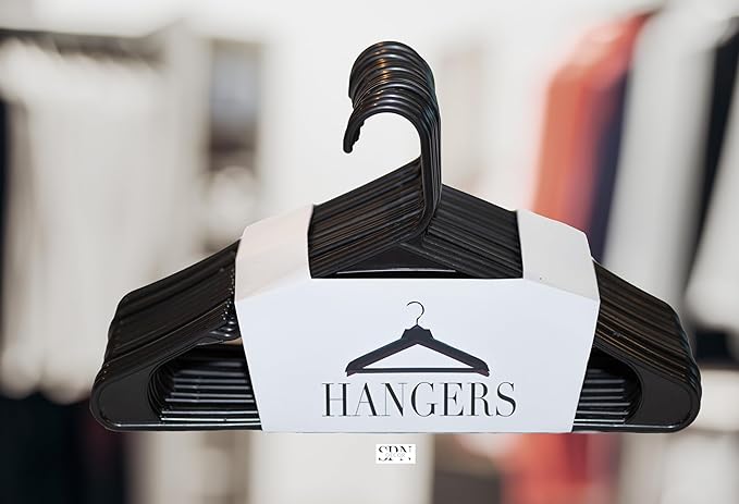 SPN Hangers (Black Plastic 50 Count)
