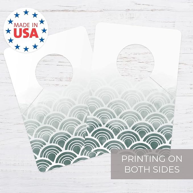 Write On Watercolor Ombre Clothing Dividers / 10 Patterned Double Sided Closet Separators / 4" x 6" DIY Clothing Rack Dividers / 10 Geometric Designs/Made In The USA