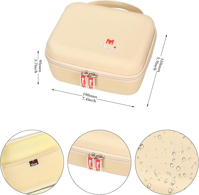 Mchoi Hard Storage Case Fits for Tenhitoys Travel Steamer Iron Electric Steam Ironing Machine for Clothes (Beige)