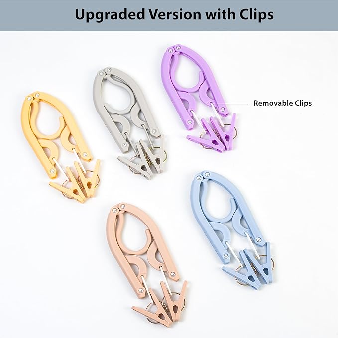Travel Hangers, Cruise Ship Essentials Travel Essentials, Portable Cruises Must Haves 2025, Folding Hangers for Suitcase, RV Camping Airplane Europe Vacation Essential (30, Mixed)