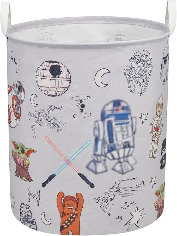 Room Nursery Decor,Baby Laundry Large Hamper Foldable With Waterproof Pe Coating,Dirty Clothes Basket Featuring The Child,Bedroom,Bathroom Set,Toy Bin,Boys and Girls Birthday Gifts (round)