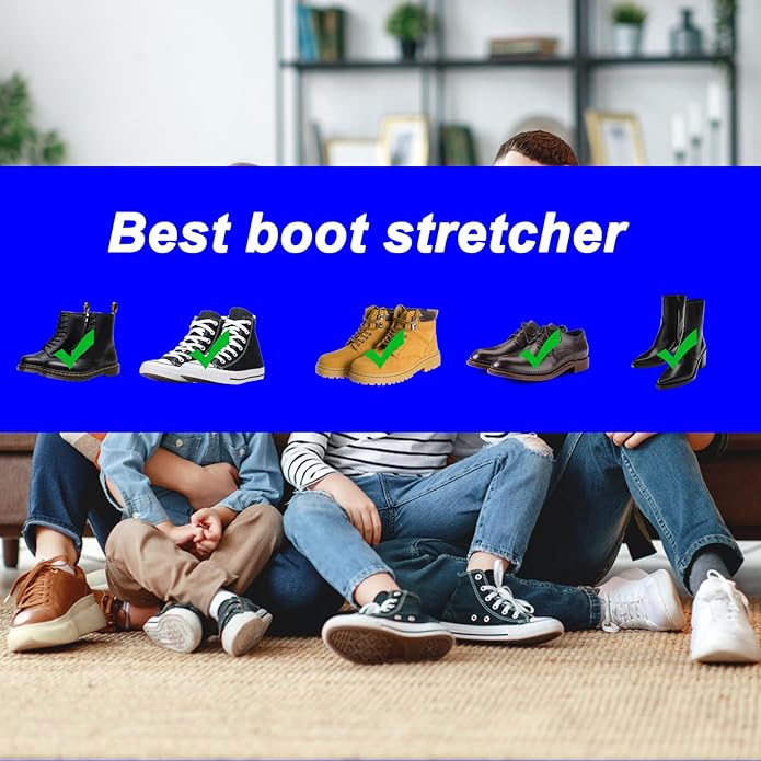Boot Stretchers for Cowboy Boots Shoe Stretcher for Wide Feet Men Shoe Trees Adjustable Length & Width for Men Women
