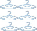 YYaaloa 30pcs Kids Clothes Hangers - Baby & Toddler Plastic Hangers (Blue, 30pcs)