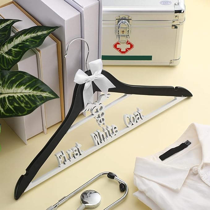 First White Coat Hanger Medical Student Graduation Gift for Pharmacist New Doctor Phd Gift White Coat Ceremony Med School Graduation Congratulation Favor