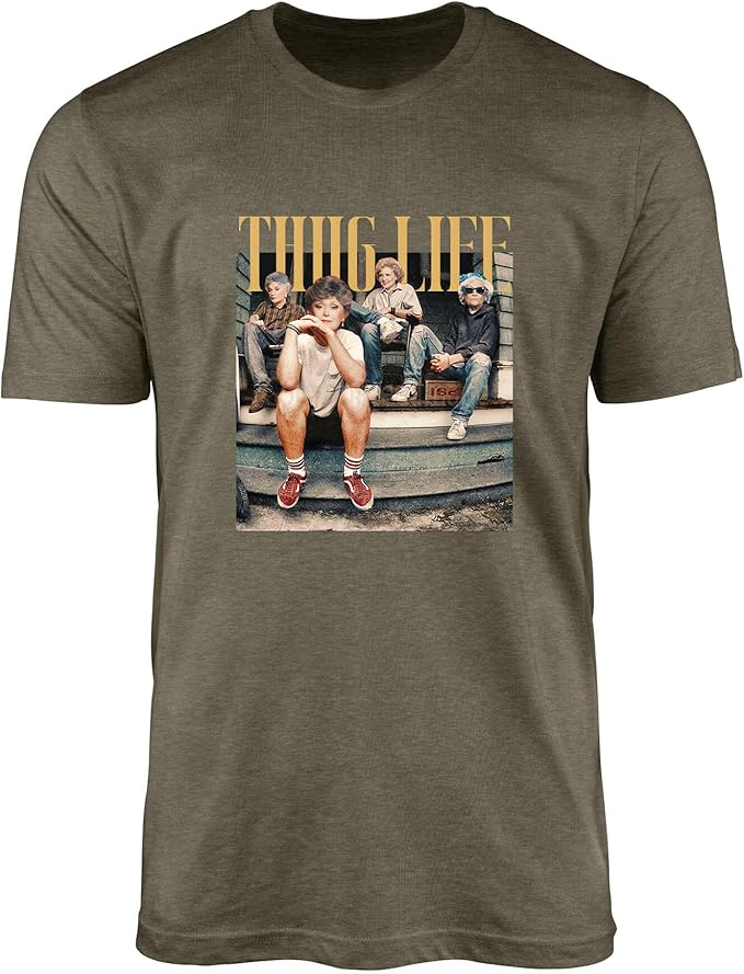 Stay Golden Graphic T-Shirt for Women - Thug Life - Comfortable Cotton Blend Tee - Standard Fit Short Sleeve Top