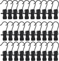 BEWISHOME 50 PCS Boot Hangers for Closet, Laundry Hooks with Clips, Boot Hanging Hold Clip, Clothes Pins, Space Saving Portable Travel Hangers Clip, Jeans, Tall Boots, Towel, Black FYC50B