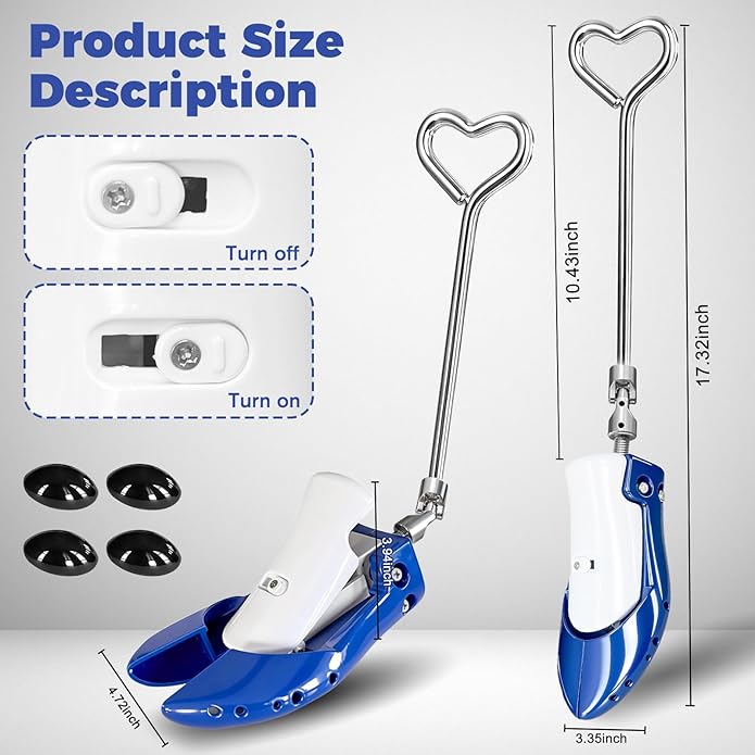Boot Stretchers for Cowboy Boots 2 PCS Shoe Stretcher for Wide Feet Men Shoe Trees Adjustable Length & Width for Men Women