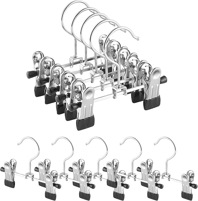 Boot Hanger for Closet with Clips, Space Saving Storage of Boots Leggings Jeans Scarves Hats (10)