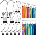 50 Pack Boot Hangers for Closet，Legging Organizer for Closet Hanging，Hanger Organizer，Space Saving Hanger Clips，for Yoga Pants, Jeans, Shorts, Hats, Skirts