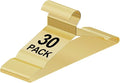 Metal Wire Clothes Hangers Bulk 30 Pack Gold, Heavy Duty Ultra Thin Space Saving Hangers with Non-Slip Notches, for Suits, Coats, Dresses, Shirts, Pants, Closet Organizer