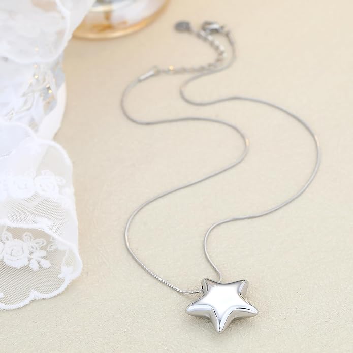 Chunky Gold Necklace for Women Gold Evil Eye Cowboy Pendant Necklace Dainty Paperclip Chain Vintage Luck Amulet Choker Necklaces Celestial Jewelry Gift