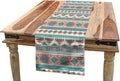 Ambesonne Tribal Table Runner, Vintage Design Native Style Geometric Triangles Print, Dining Room Kitchen Rectangular Runner, 16" X 120", Peach Cream