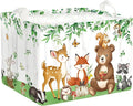 Jungle Animals Laundry Hamper Large Storage Basket Cartoon Wild Zoo Collapsible Parents Organizer Kids Toy Clothes Bins for Bedroom, Bathroom, Bear, 36L