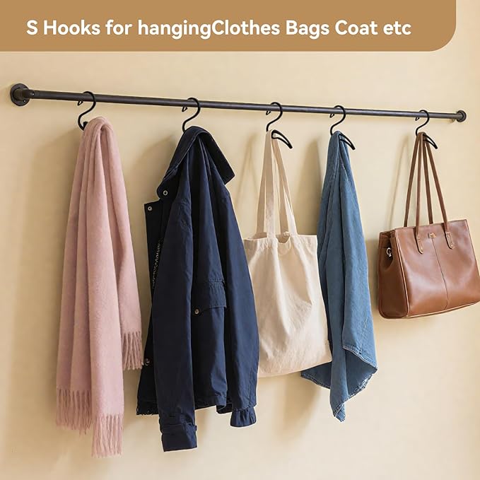 FORHOGAR Hoodie Hanger, 12 Pack Anti-Slip Clothes Hangers, Coat Hangers Organizer Drying Rack, Closet Organization for Hanging Hoodie, Sweatshirt, Jeans, Jacket, Hat, Pans
