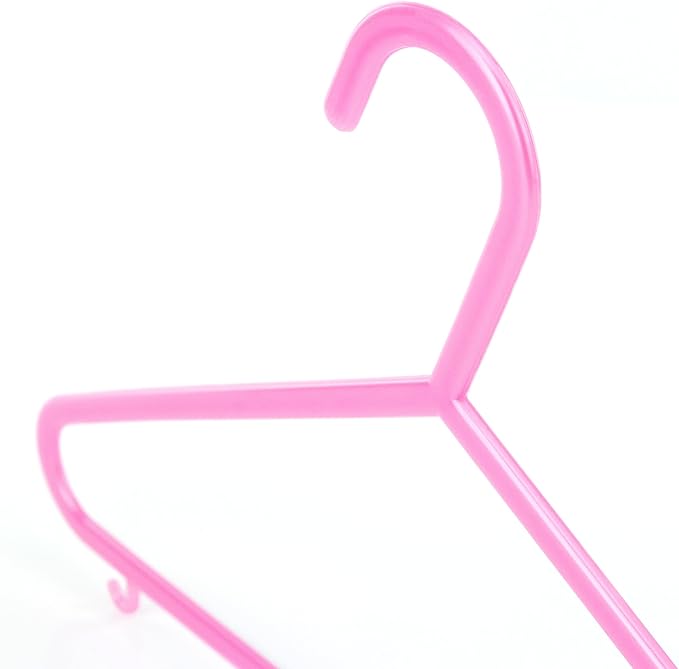 HANGERWORLD 18 Pink 11.4inch Kids Baby Infant Toddler Plastic Pant Bar Garment Clothes Coat Hangers