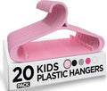 Utopia Home Kids Hangers 60 Pack - 11 Inch Plastic Baby Hangers for Closet - Childrens Hanger for Clothes & Infant Hanger for Closet - Non-Slip Shoulder Grooves, Strap Hooks & Pants Bar (Baby Pink)