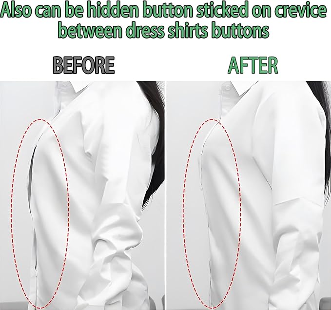 Collar Stays for Shirts & Polo’s. Fashion Hack for Plastic Collar Stay 24hr Hold, Polo Shirt Collar Fixed (120 Dots)