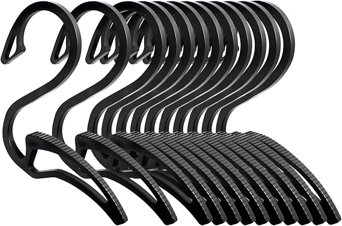 FORHOGAR Hoodie Hanger, 12 Pack Anti-Slip Clothes Hangers, Coat Hangers Organizer Drying Rack, Closet Organization for Hanging Hoodie, Sweatshirt, Jeans, Jacket, Hat, Pans