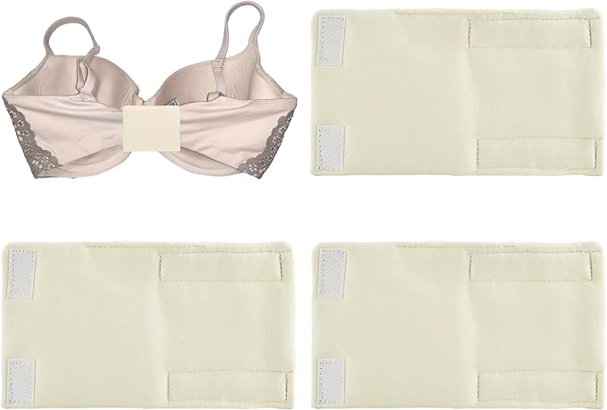 3-Pack Breathable Cotton Bra Hook Covers | Soft Back Strap Pads | Stop Bras Chafing & Hooks Irritation