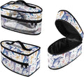 Rchsmod Dolphin Starfish Scallop Print Steam Iron Case Protective Travel Steamer Storage Bag with Handle Lightweight Iron Carrier Bag Iron Accessories, Case Only