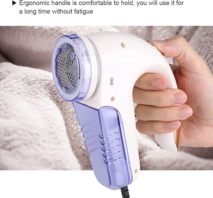 Portable Fabric Shaver,Electric Fabric Clothes Sweater Lint Remover,Fuzz Removing Machine with Removable Bin for Home, Easy Remove Fuzz, Lint, Pills, Bobble(110V US Plug)