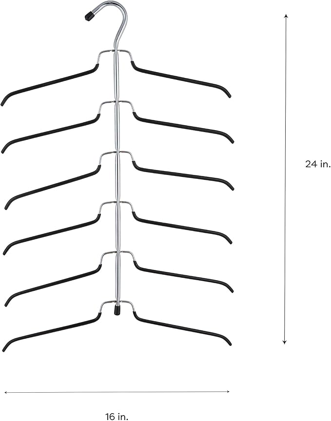 Organize It All 6 Tier Blouse Tree Hanger, Chrome