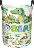 Personalized Dinosaur Laundry Basket For Baby Kids Boys Girls Adult Custom Hamper Basket With Name For Bathroom Bedrooms Collapsible Baby Laundry Basket, Dirty Clothes Hamper With Handles