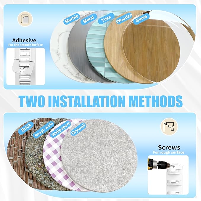 Hat Organizer for Baseball Caps on the Wall, Adhesive Hanging Hat Storage Rack, Ball Cap Hooks Display, Vertical Hat Hanger Holder for Door and Closet, Hold Up to 20 Hats, Clear, 2 Pack