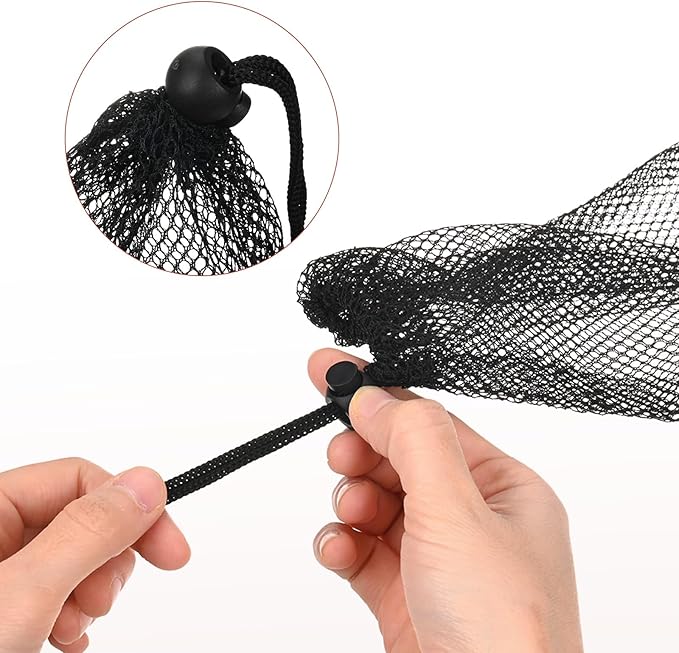 6 x 8 in Small Mesh Laundry Bags with Drawstring [6PCS] - Durable Mesh Bags with Cord Lock for Laundry & Soap &Small Balls - [Gray]