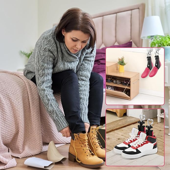 Shoe Stretcher Women Men, Boot Stretcher Wide Feet, 4-Way Shoe Widener & Expander for Stretch Length & Width