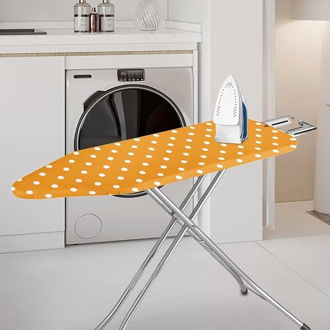 Ironing Board Cover Extra Wide Ironing Board Cover Resist Scorching Cover for Ironing Board Ironing Accessories Home Decor-Orange Spot