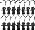 50 Pack Boot Hanger for Closet, Laundry Hooks with Clips, Boot Holder, Hanging Clips, Portable Multifunctional Hangers Single Clip Space Saving for Jeans, Hats, Tall Boots, Towels(Black/Black)