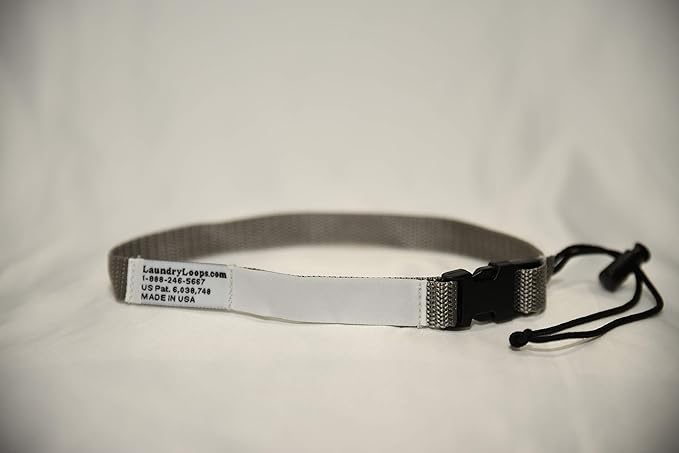 Laundry Loop with Sock Snare, Premium Grey Laundering Strap
