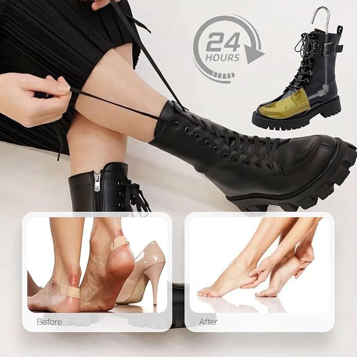 JJDPARTS Boot Stretchers for Cowboy Boots, Adjustable Boot Stretcher Women Men Wide Feet, High Instep & Wide Toe Box, Men’s Size 8-13, Women’s Size 9-14
