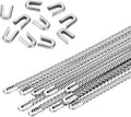 PATIKIL 10 Pcs 8 Inch 304 Stainless Steel Metal Steel Spiral Corset Boning, Metal Boning with 10pcs 6mm Boning Tips for Sewing Corset, Making Costume,Hoop Skirt, Collar (6mm Wide)
